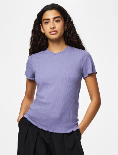 Pieces Pcnicca Ss O Neck Top Jrs Noos Blue XL Pieces Pcnicca Ss O Neck Top Jrs Noos Blue XL
