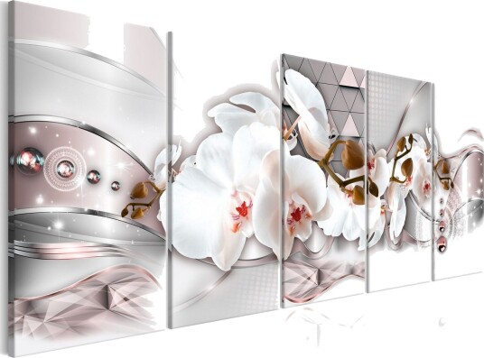 Bilde Orchises And Triangles 200x80 Artgeist sp. z o. o.