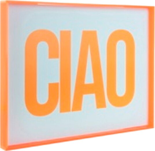 Present TimeVeggkunst Ciao LargeOrangePostere
