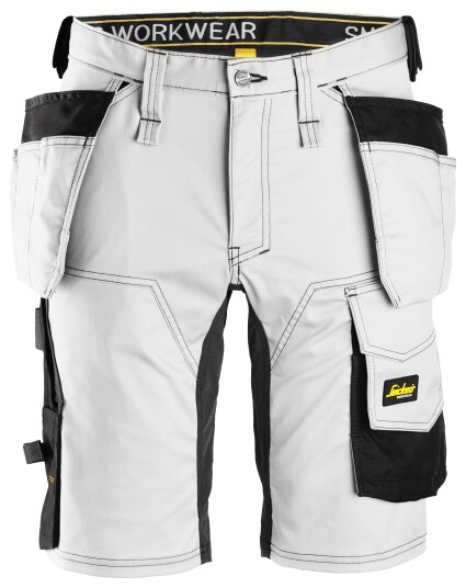 Snickers Workwear 6141 AllroundWork Shorts hvit, svart Hvit, Svart, Klær