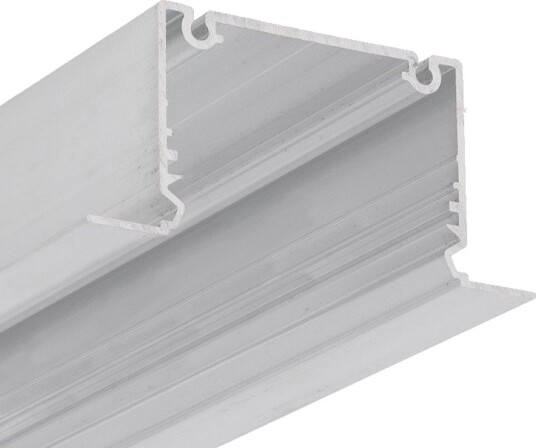 Topmet 2m Aluprofil PHIL RECESSED C10 Ubehandlet aluminium innbygd LED skinne