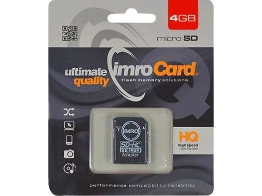 Imro Microsdhc Imro 4 Gb Card With Adapter - Kom000463