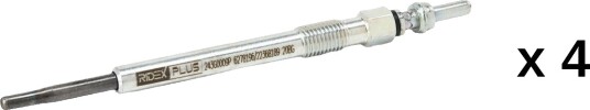 Glødeplugg RIDEX PLUS 243G0194P