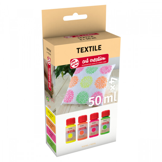 Art Creation Tekstilfarge Set 4 x 50 ml Neon