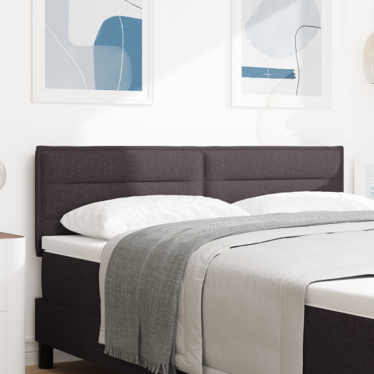 Hodegavl Linjer Design Mørk Brun 160 cm Stoff