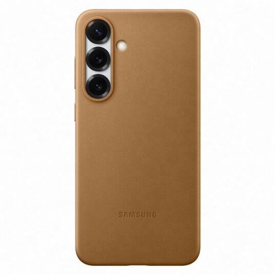 Samsung Galaxy S25+ Kindsuit Kunstlær Deksel Camel Gold Samsung Galaxy S25+ Kindsuit Kunstlær Deksel Camel Gold
