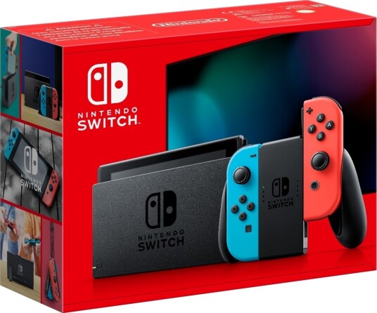 Nintendo Switch konsoll Neon rød/Neon blå Nintendo Switch konsoll Neon rød/Neon blå