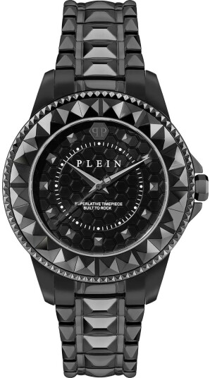 Philipp Plein Dameklokke PWPQA0524 Rock Couture Sort/Stål Ø38 mm