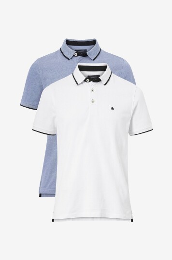 Jack & Jones Pologenser jjePaulos Polo 2 pakning Blå