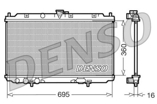 Radiator DENSO DRM46012 Radiator DENSO DRM46012