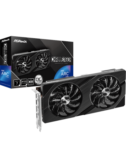 ASRock Arc A750 Challenger D OC 8GB GDDR6 - 8GB GDDR6 RAM - Grafikkort ASRock Arc A750 Challenger D OC 8GB GDDR6 - 8GB GDDR6 RAM - Grafikkort