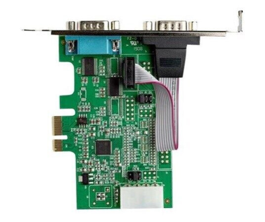 StarTech.com 2 Port PCI Express RS232 Serial Adapter Card - 16950 UART - serial adapter