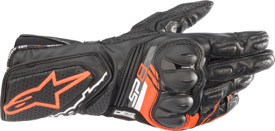 Alpinestars MC-Hansker SP-8 V3 Svart-Rød Fluo Alpinestars MC-Hansker SP-8 V3 Svart-Rød Fluo
