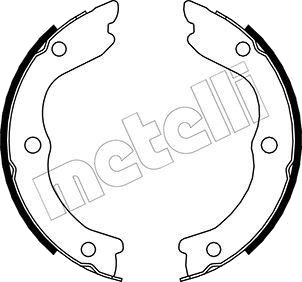 Bremseskosett håndbrems METELLI 53 0293
