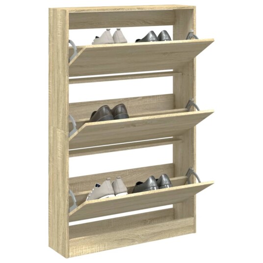 Skoskap sonoma eik 80x21x87,5 cm konstruert tre 8721012381629