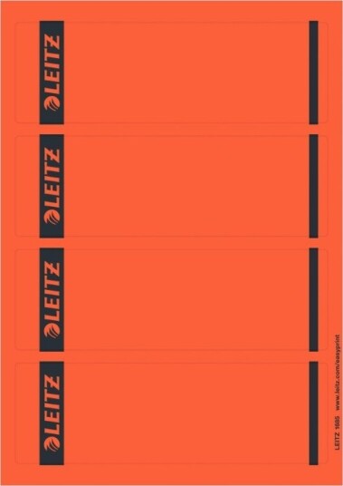 Leitz Hevearmetikett Rød En Pakke 100 For P/N: 10700000 10720000 10730000 10920000 11900000 11940000