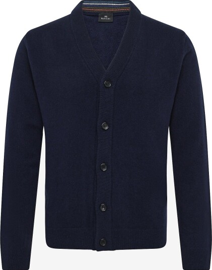 PS Paul Smith Mens Cardigan Button Thru VERY DARK NAVY S