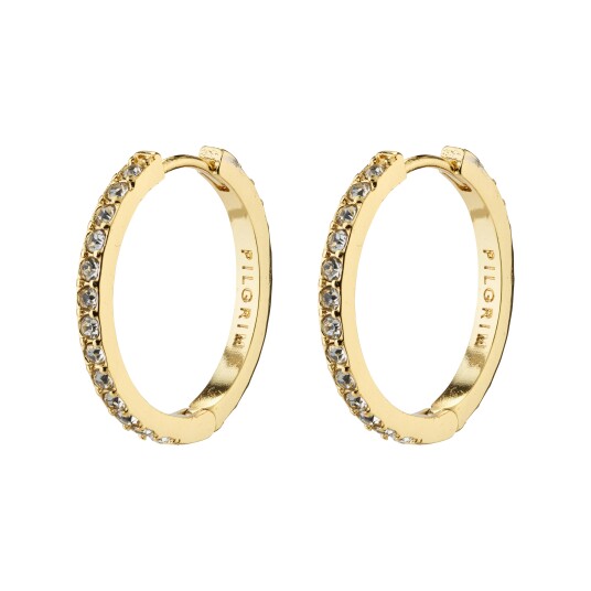 Pilgrim EBNA medium krystall hoops gullbelagt Pilgrim EBNA medium krystall hoops gullbelagt