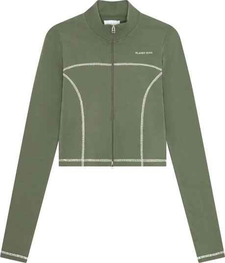 Planet Nusa Retreat1 Zip Soft Khaki green XXL