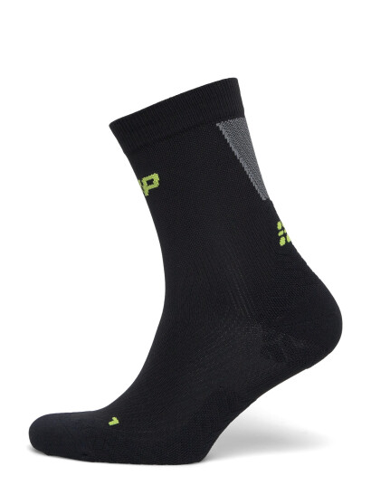 CEP Core Run Ultralight Socks, Mid Cut, 4.0 - Black - IV