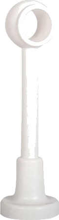 Domoletti Holder Til Gardinstang Pl. Hvit L18 D28 1