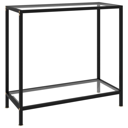 vidaXL Konsollbord gjennomsiktig 80x35x75 cm herdet glass vidaXL Konsollbord gjennomsiktig 80x35x75 cm herdet glass