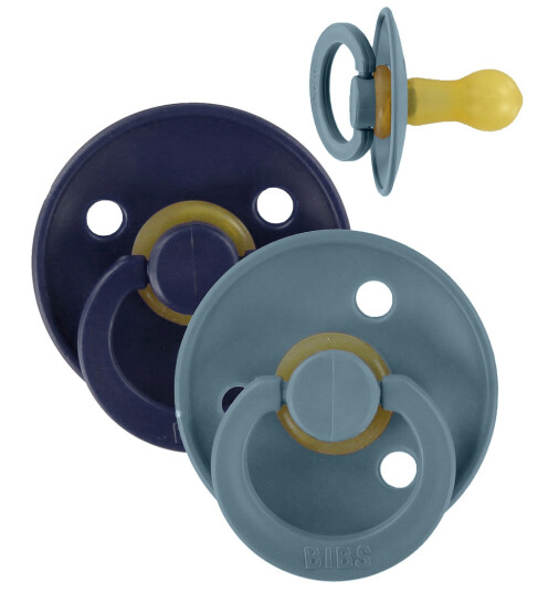 Bibs Colour Latex 6mån+ Deep Space/Petrol 2 stk -