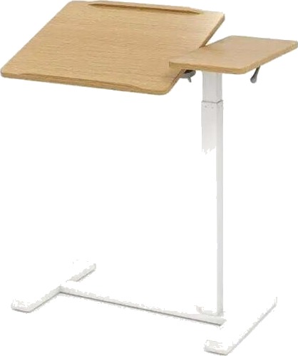 Høydejusterbart bord for bærbar PC – Hvit tre Høydejusterbart bord for bærbar PC – Hvit tre