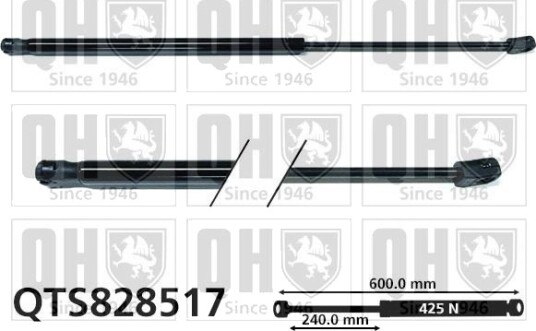 Gassfjær, motorpanser QUINTON HAZELL QTS828517