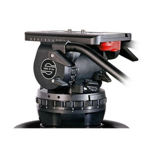 Sachtler Video 25 Plus Fluid Head Videohode 8-35kg Flat Base
