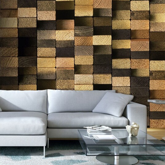 Fototapet Protected By The Wooden Weave 50x1000 - Artgeist sp. z o. o.