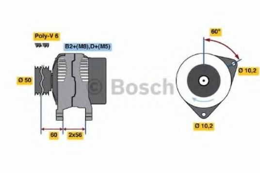 Dynamo BOSCH 0 986 042 750 Dynamo BOSCH 0 986 042 750