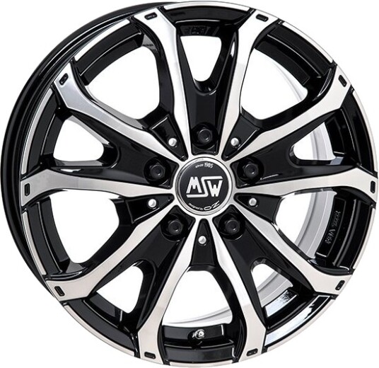 MSW 48 Van Blk/Pol 6.5 x 15 CB71,10 ET55 5/118 6.5 x 15