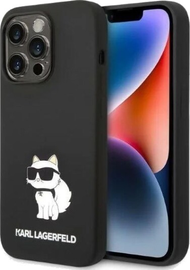 Karl Lagerfeld Silicone Choupette case for iPhone 14 Pro Max Black