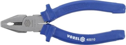 Vorel Kombinasjonstang 160 mm Med Taggete Kjever Og Plastbelagte Håndtak Vorel Kombinasjonstang 160 mm Med Taggete Kjever Og Plastbelagte Håndtak