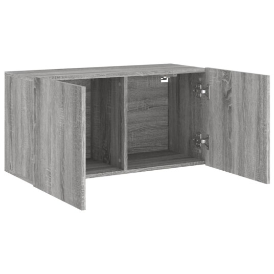 vidaXL Veggmontert TV-benk grå sonoma 80x30x41 cm 8721012255463 vidaXL Veggmontert TV-benk grå sonoma 80x30x41 cm 8721012255463