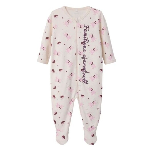 Name It Vaha Long Sleeve Nightsuit Zip Rosa 74 Name It Vaha Long Sleeve Nightsuit Zip Rosa 74