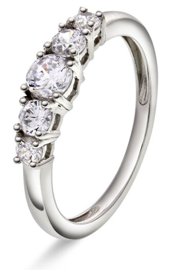 Pan Jewelry Ring i sølv med zirkonia størrelse 54