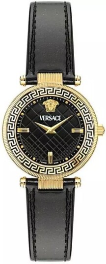 Versace Dameklokke VE8B00224 Reve Sort/Lær Ø35 mm
