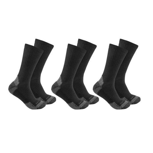 Carhartt Crew Socks 3 Pack Men Black L M