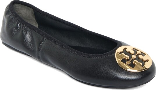 Tory Burch Reva Travel Ballet Black 38