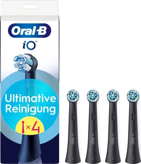 Oral B Io Serien Ultimate Clean Tannbørstehoder – Svarte – 4 Pakning Oral B Io Serien Ultimate Clean Tannbørstehoder – Svarte – 4 Pakning