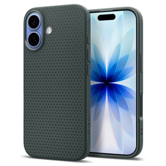 Spigen Liquid Air Mobildeksel til iPhone 17 Pro - Abyss Green