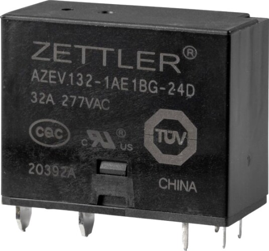 Zettler Electronics Azev132 1Ae1bg 24D Effektrelé 24 V/Dc 32 A 1X Sluttekontakt