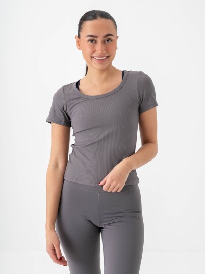 Röhnisch Rib Drymotion Tee Lilla XXXL