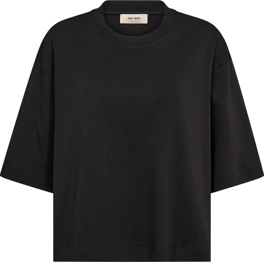 MOS MOSH Mmnatalie O Ss Boxy Tee BLACK XS