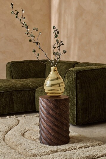 Ellos Home Sidebord / pidestall Snurr høyde 45 cm Brun