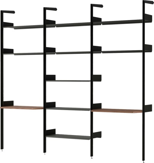 &Tradition Rombe IF2 IF4 og IF5 Hyllekonfigurasjon i Lakkert Valnøtt/antrasitt &Tradition Rombe IF2 IF4 og IF5 Hyllekonfigurasjon i Lakkert Valnøtt/antrasitt