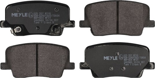 Bremseklosser sett MEYLE 025 207 8216