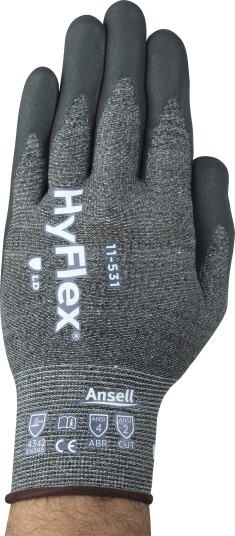 Ansell HyFlex 11-531 Skjærebestandige hansker nitrilgummi 10, Klær